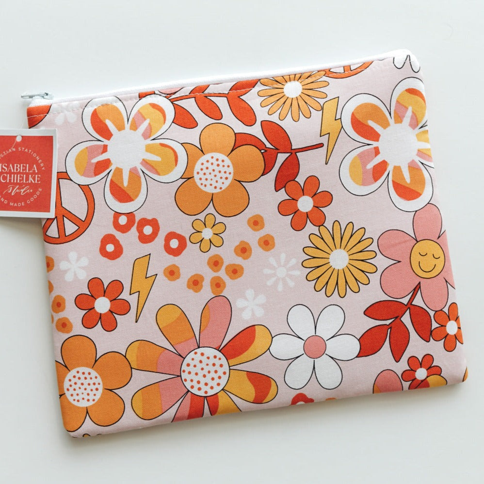 Large Groovy Zipper Pouch