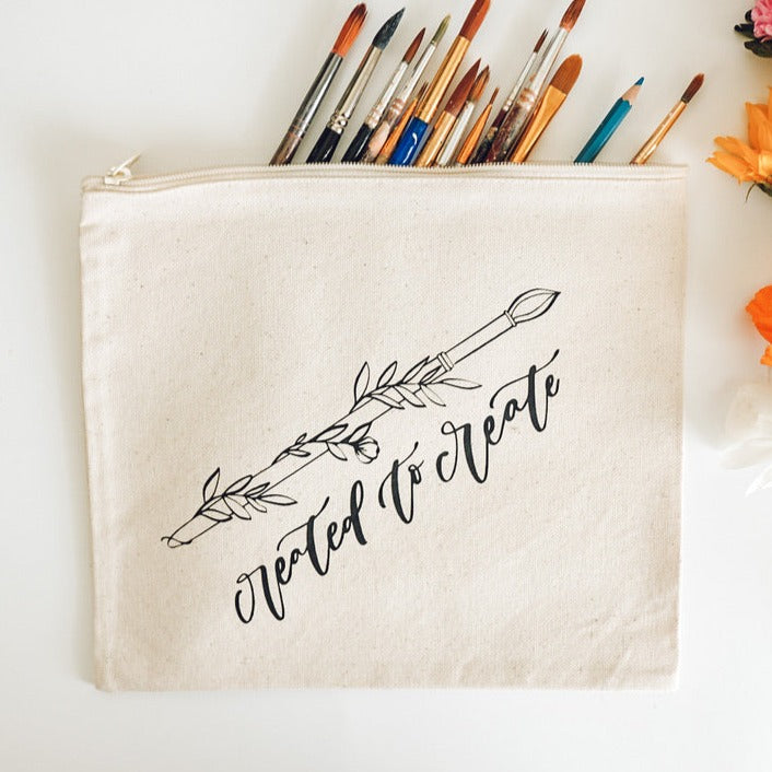 Created To Create Pouch Bag