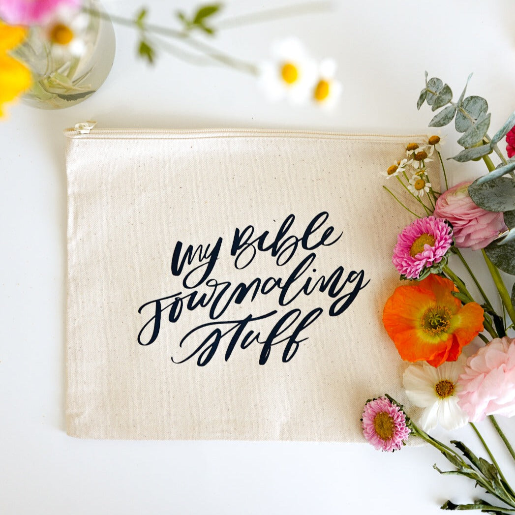 My Bible Journaling Stuff Pouch Bag