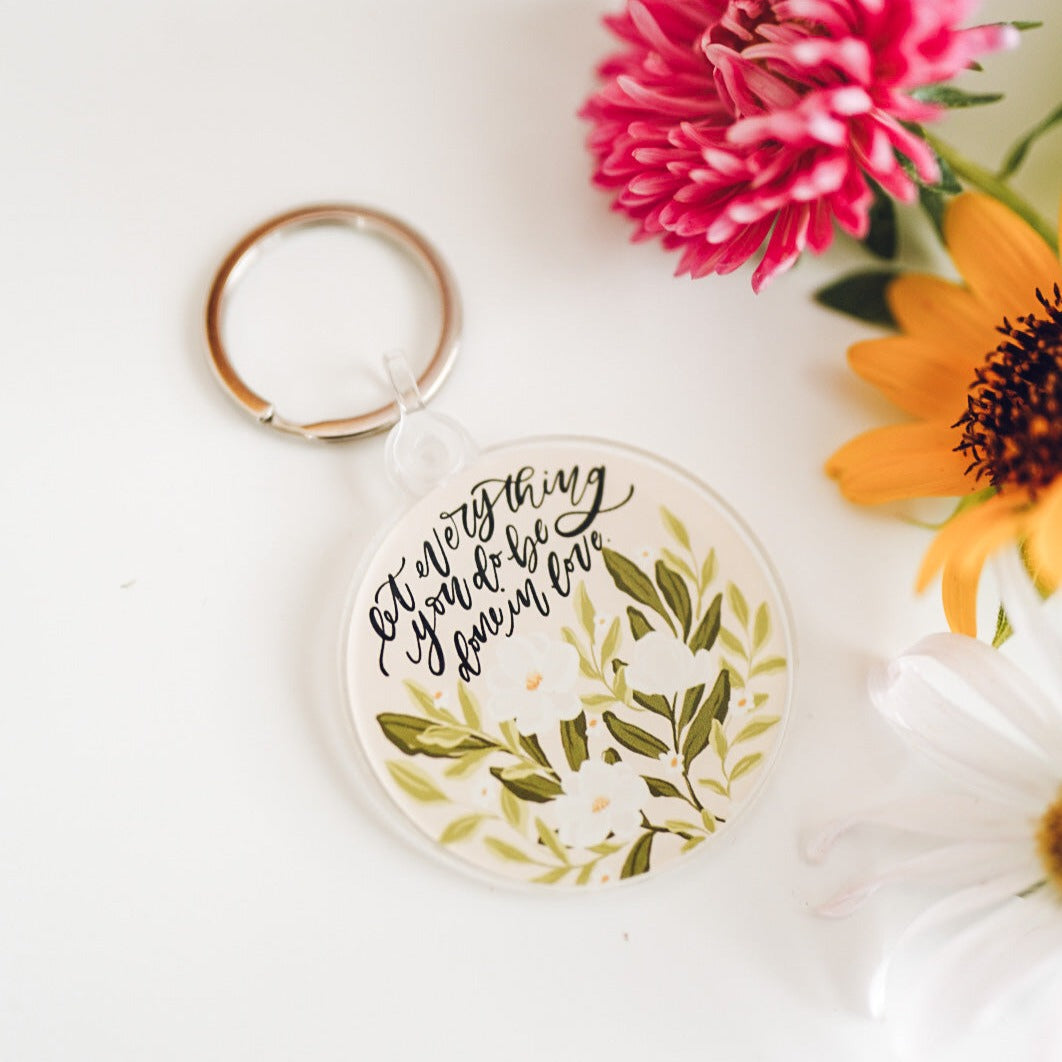 1 Corinthians 16:14 Acrylic Keychain