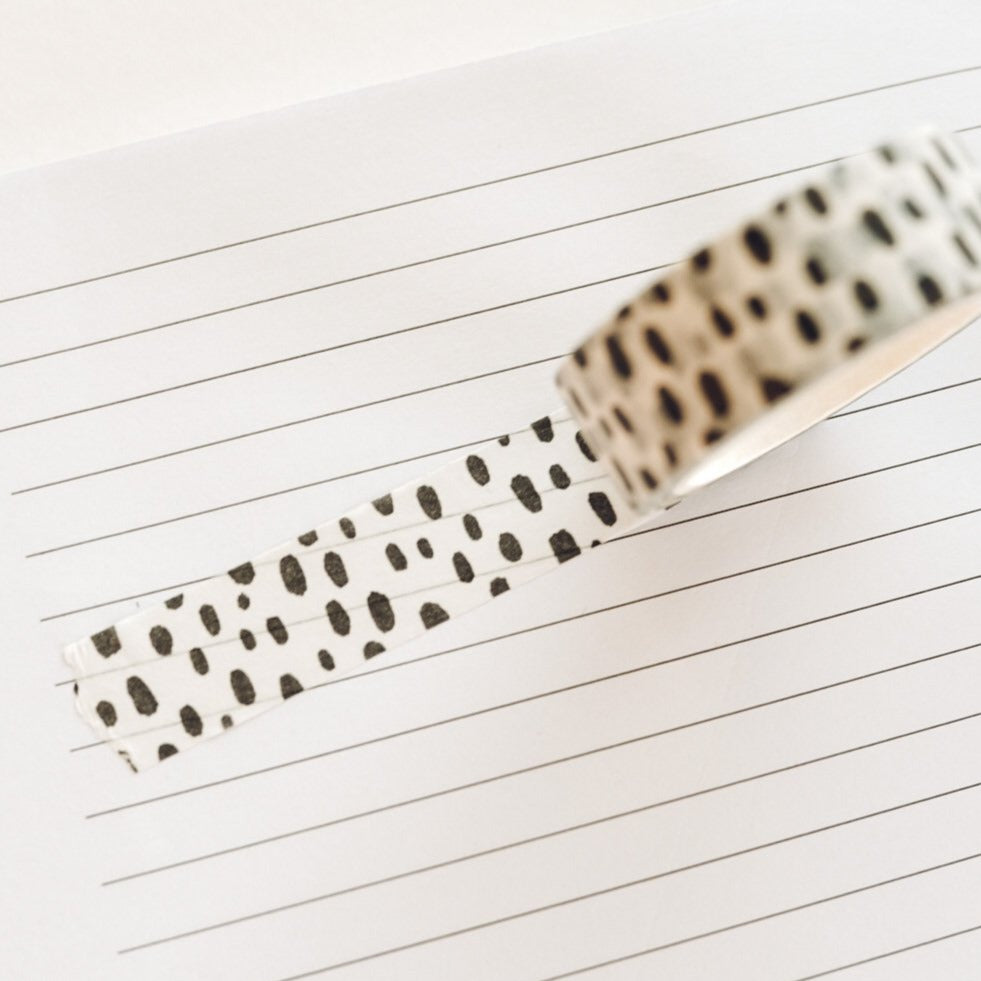 Black Dot Washi Tape