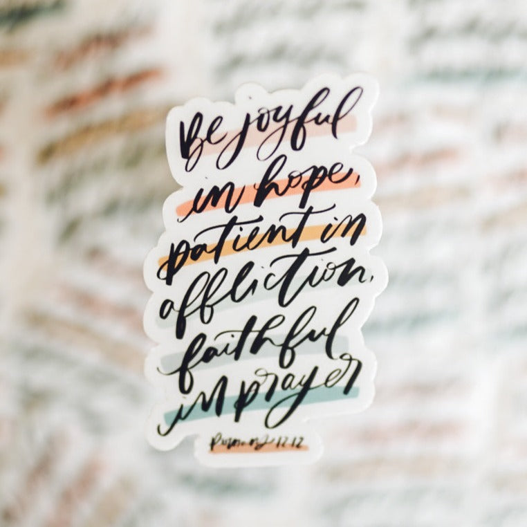 Romans 12:12 Stickers