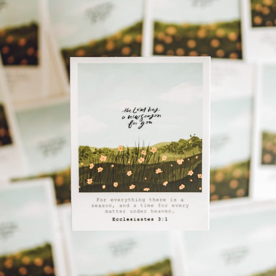 Ecclesiastes 3:1 Sticker