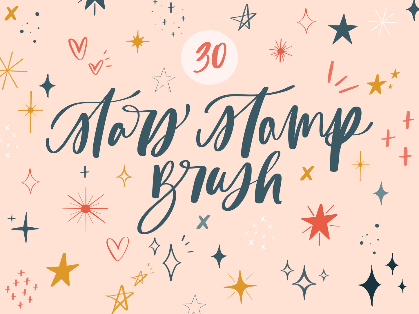 30 Stars Procreate Brush