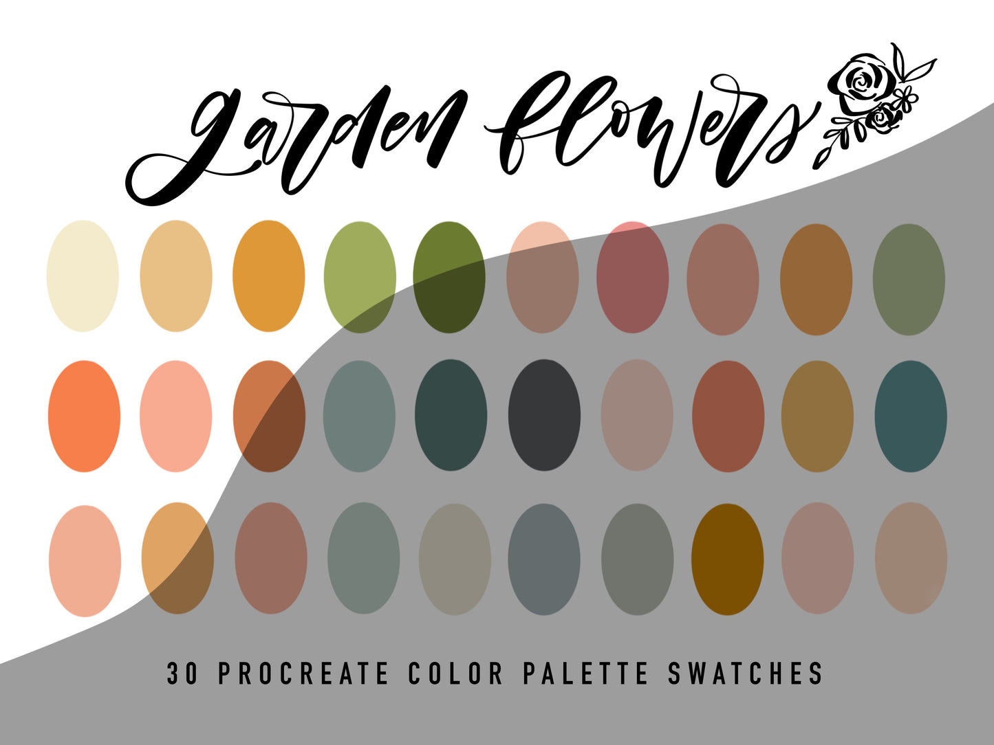 Garden Flowers Procreate Color Palette