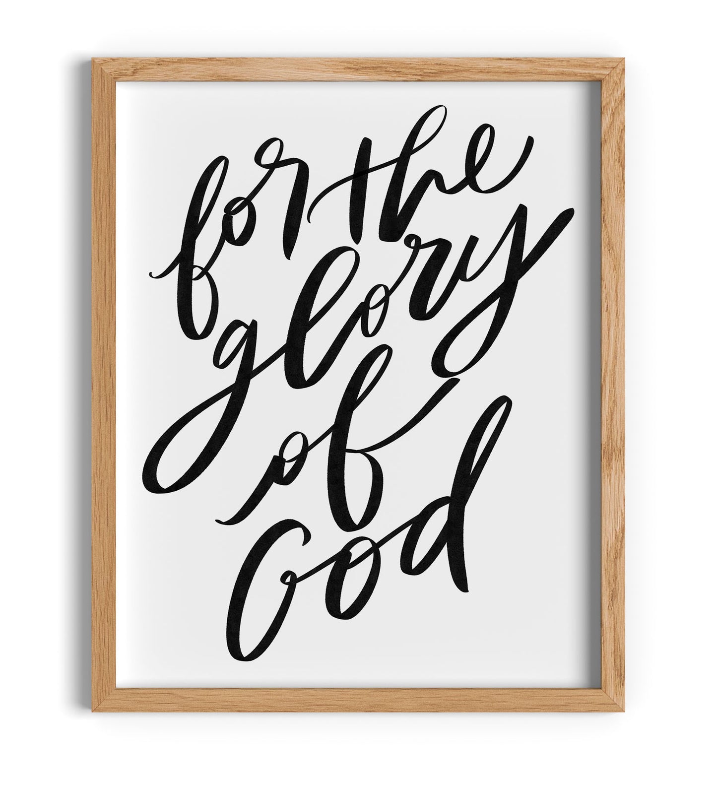 For The Glory Of God