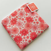 Large Floral Zipper Pouch