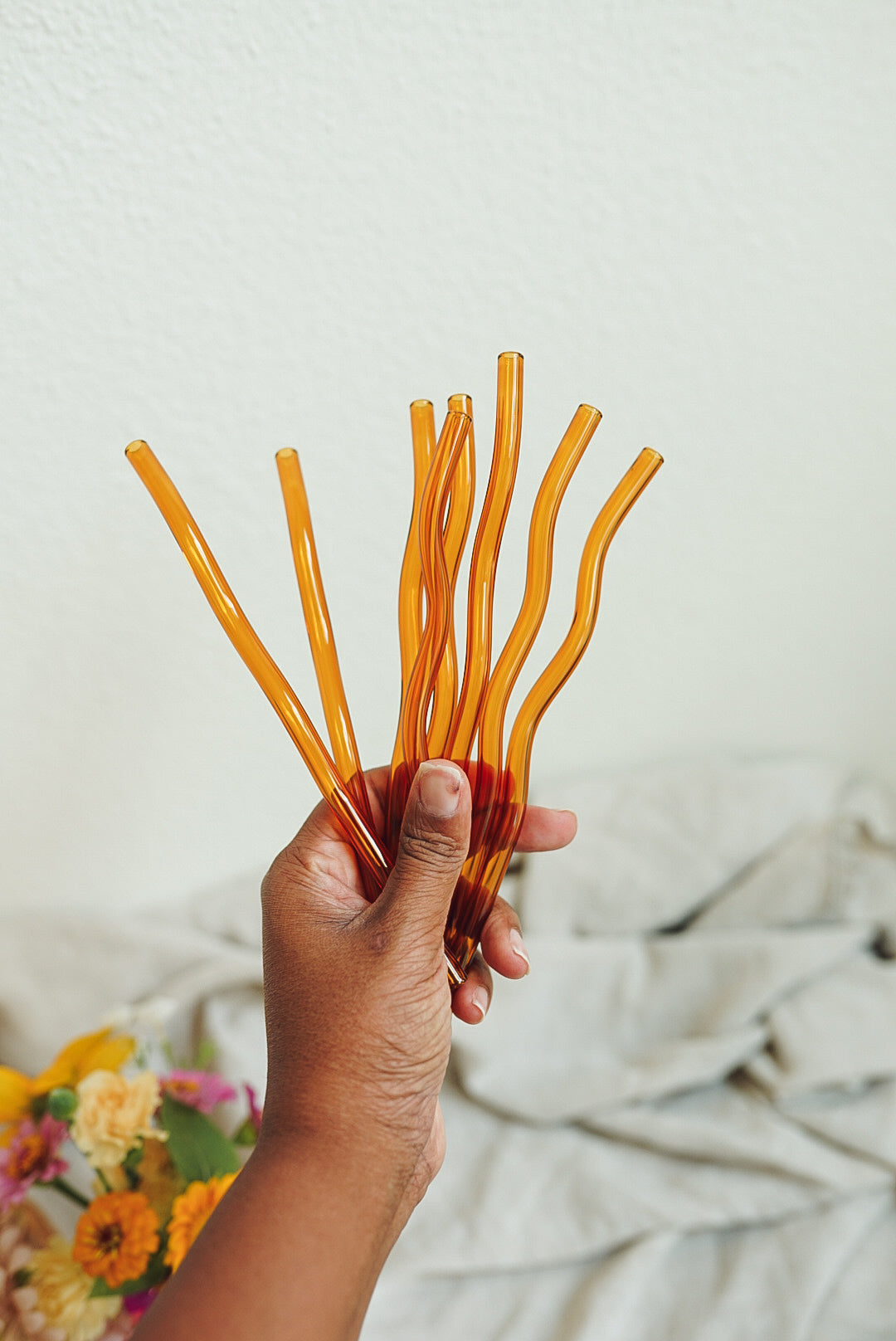 Wavy Glass Straw