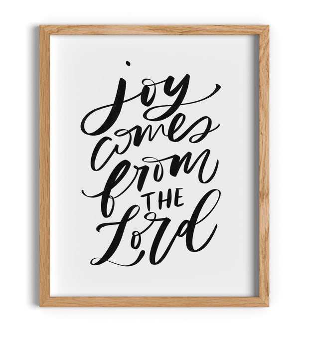 Joy Comes From The Lord