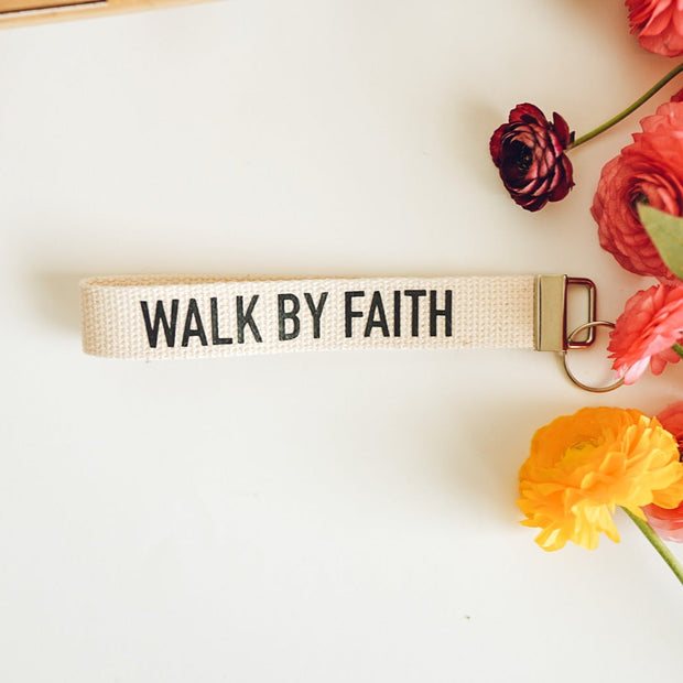Walk By Faith Keychain