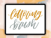 Procreate Textured Lettering Brush