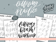 Lettering Brush Workbook + Free Brush