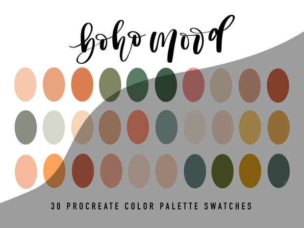 Boho Procreate Color Palette